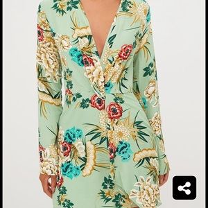Pretty little thing mint floral dress